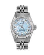 Rolex Oyster Perpetual 24mm Stainless Steel 6700-SS-LBMOP-DIA-AM-SMT-JBL