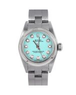 Rolex Oyster Perpetual 24 mm Stainless Steel 6700-SS-TRQ-DIA-AM-SMT-OYS