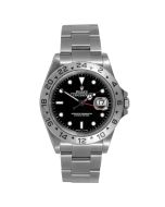 Rolex Mens Stainless Steel Explorer II Mens 40 mm 16570 with Black Index Dial and 24 hour Bezel on Stainless Steel Rolex Oyster Band 