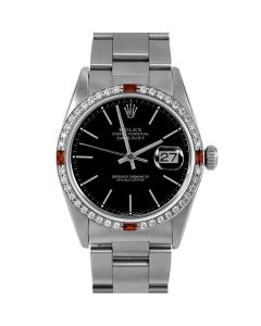 Rolex Datejust 36 mm Stainless Steel 16014-BLK-STK-4RBY-OYS