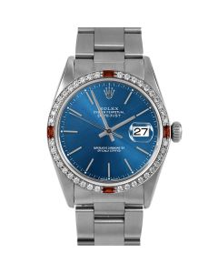 Rolex Datejust 36 mm Stainless Steel 16014-BLU-STK-4RBY-OYS