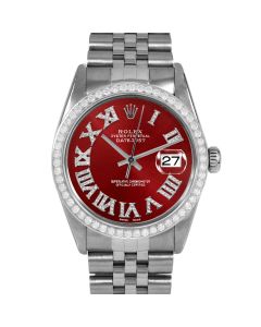 Rolex Datejust 36 mm Stainless Steel 16014-RED-FDR-BDS-JBL