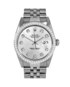 Rolex Datejust 36 mm Stainless Steel 16014-SLV-DIA-AM-BDS-JBL