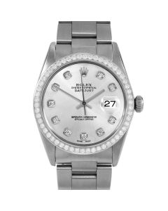 Rolex Datejust 36 mm Stainless Steel 16014-SLV-DIA-AM-BDS-OYS