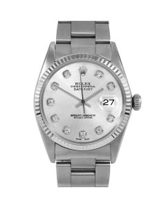 Rolex Datejust 36 mm Stainless Steel 16014-SLV-DIA-AM-FLT-OYS