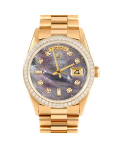 Rolex Day Date 36 mm Yellow Gold 18238-BMOP-DIA-AM-BDS-PRS
