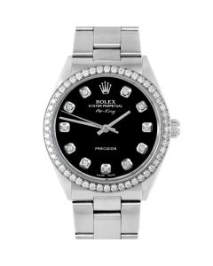 Rolex Air King 34 mm Stainless Steel 5500-SS-BLK-DIA-AM-BDS-OYS