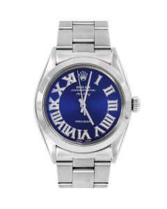 Rolex Air King 34 mm Stainless Steel 5500-SS-BLU-FDR-SMT-OYS