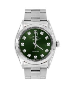Rolex Air King 34 mm Stainless Steel 5500-SS-GRN-DIA-AM-SMT-OYS