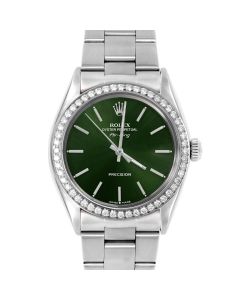 Rolex Air King 34 mm Stainless Steel 5500-SS-GRN-STK-BDS-OYS
