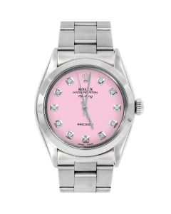 Rolex Air King 34 mm Stainless Steel 5500-SS-PNK-DIA-AM-SMT-OYS