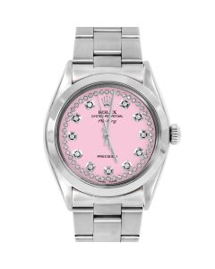 Rolex Air King 34 mm Stainless Steel 5500-SS-PNK-STRD-SMT-OYS