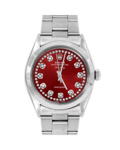 Rolex Air King 34 mm Stainless Steel 5500-SS-RED-STRD-SMT-OYS
