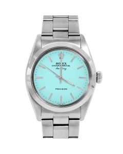 Rolex Air King 34 mm Stainless Steel 5500-SS-TRQ-STK-SMT-OYS