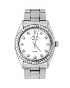Rolex Air King 34 mm Stainless Steel 5500-SS-WHT-DIA-AM-BDS-OYS
