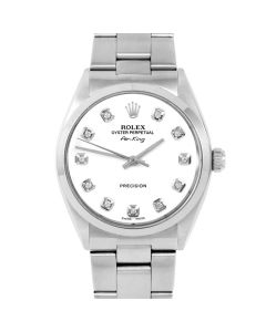 Rolex Air King 34 mm Stainless Steel 5500-SS-WHT-DIA-AM-SMT-OYS