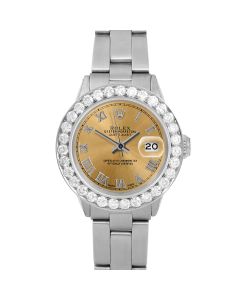 Rolex Datejust 26mm Stainless Steel 6517-SS-CHM-ROM-2CT-OYS-FD