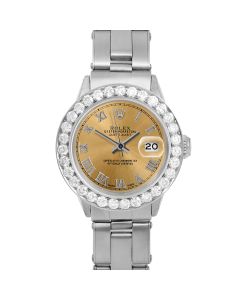 Rolex Datejust 26mm Stainless Steel 6517-SS-CHM-ROM-2CT-OYS-RV