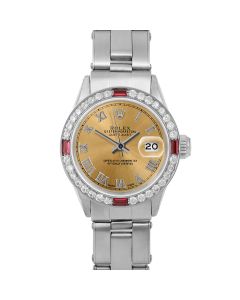 Rolex Datejust 26mm Stainless Steel 6517-SS-CHM-ROM-4RBY-OYS-RV