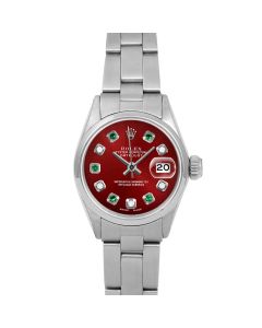 Rolex Datejust 26mm Stainless Steel 6517-SS-RED-ADE-SMT-OYS-FD