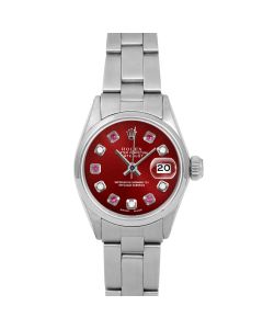 Rolex Datejust 26 mm Stainless Steel 6517-SS-RED-ADR-SMT-OYS-FD