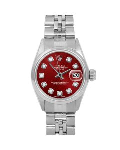 Rolex Datejust 26 mm Stainless Steel 6517-SS-RED-DIA-AM-SMT-JBL-FD