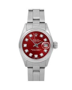 Rolex Datejust 26 mm Stainless Steel 6517-SS-RED-DIA-AM-SMT-OYS-FD