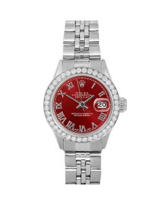 Rolex Datejust 26mm Stainless Steel 6517-SS-RED-ROM-BDS-JBL-FD