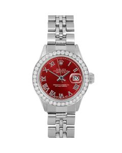 Rolex Datejust 26mm Stainless Steel 6517-SS-RED-ROM-BDS-JBL-OV