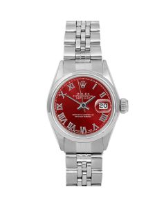 Rolex Datejust 26mm Stainless Steel 6517-SS-RED-ROM-SMT-JBL-FD