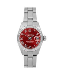 Rolex Datejust 26mm Stainless Steel 6517-SS-RED-ROM-SMT-OYS-FD