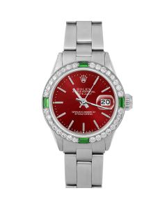 Rolex Datejust 26mm Stainless Steel 6517-SS-RED-STK-4EMD-OYS-FD