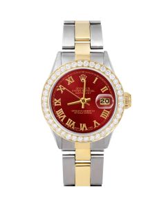 Rolex Datejust 26mm Two Tone 6517-TT-RED-ROM-BDS-OYS-FD