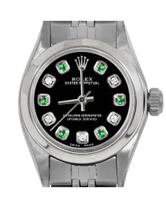 Rolex Oyster Perpetual 24mm Stainless Steel 6700-SS-BLK-ADE-SMT-JBL