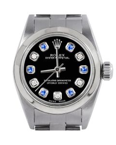 Rolex Oyster Perpetual 24mm Stainless Steel 6700-SS-BLK-ADS-SMT-OYS