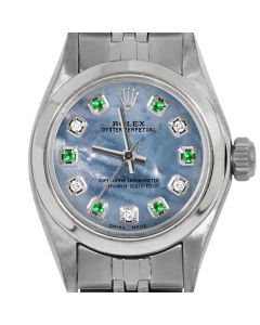 Rolex Oyster Perpetual 24mm Stainless Steel 6700-SS-BLMOP-ADE-SMT-JBL