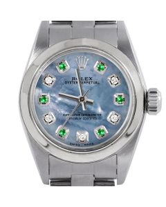 Rolex Oyster Perpetual 24mm Stainless Steel 6700-SS-BLMOP-ADE-SMT-OYS
