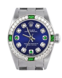 Rolex Oyster Perpetual 24mm Stainless Steel 6700-SS-BLU-8D3E-4EMD-OYS