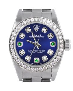 Rolex Oyster Perpetual 24mm Stainless Steel 6700-SS-BLU-8D3E-BDS-OYS