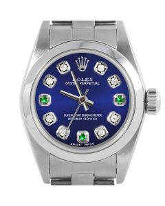 Rolex Oyster Perpetual 24mm Stainless Steel 6700-SS-BLU-8D3E-SMT-OYS