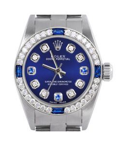 Rolex Oyster Perpetual 24mm Stainless Steel 6700-SS-BLU-8D3S-4SPH-OYS