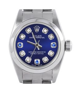 Rolex Oyster Perpetual 24mm Stainless Steel 6700-SS-BLU-8D3S-SMT-OYS
