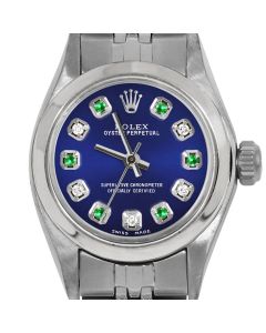 Rolex Oyster Perpetual 24mm Stainless Steel 6700-SS-BLU-ADE-SMT-JBL