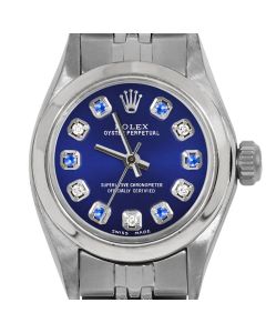 Rolex Oyster Perpetual 24mm Stainless Steel 6700-SS-BLU-ADS-SMT-JBL