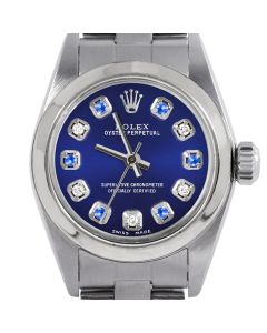 Rolex Oyster Perpetual 24mm Stainless Steel 6700-SS-BLU-ADS-SMT-OYS
