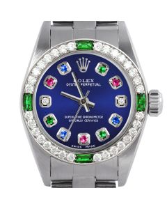 Rolex Oyster Perpetual 24mm Stainless Steel 6700-SS-BLU-ERDS-4EMD-OYS