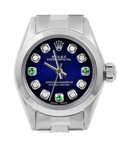 Rolex Oyster Perpetual 24mm Stainless Steel 6700-SS-BLV-8D3E-SMT-JBL
