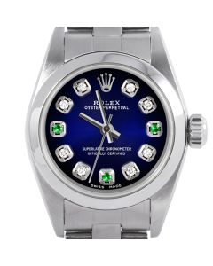 Rolex Oyster Perpetual 24mm Stainless Steel 6700-SS-BLV-8D3E-SMT-OYS