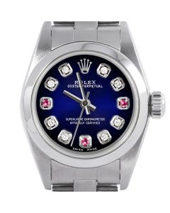 Rolex Oyster Perpetual 24mm Stainless Steel 6700-SS-BLV-8D3R-SMT-OYS