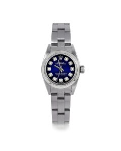 Rolex Oyster Perpetual 24mm Stainless Steel 6700-SS-BLV-DIA-AM-SMT-OYS